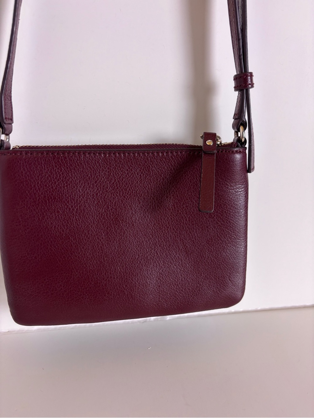 Kate Spade New York Greene Street Karlee Leather Crossbody Cherrywood Burgundy - Picture 10 of 13